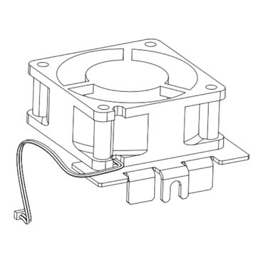 SCHNEIDER ELECTRIC - SNRVX5VP50A001 Componente di usura, ventola per variatore di velocità, Altivar Process 600 900, IP55, fino a 22kW, da 380 a 480V