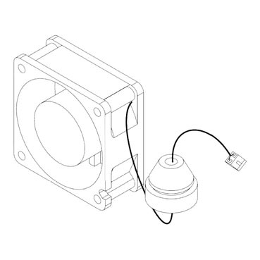 SCHNEIDER ELECTRIC - SNRVZ3V212S31001 Wear part, external fan kit for variable speed drive, Altivar 212, from 3 to 7.5kW