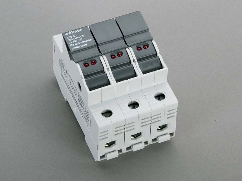 WOEHNER ELECTROTECHN - WOH31300000 AMBUS X FUS. CLASS CC, 3P, 30A, CON LED