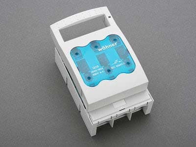 WOEHNER ELECTROTECHN - WOH33222000 BASE SEZ. NH00 X PAN., PROT. RIDOTTA, M8
