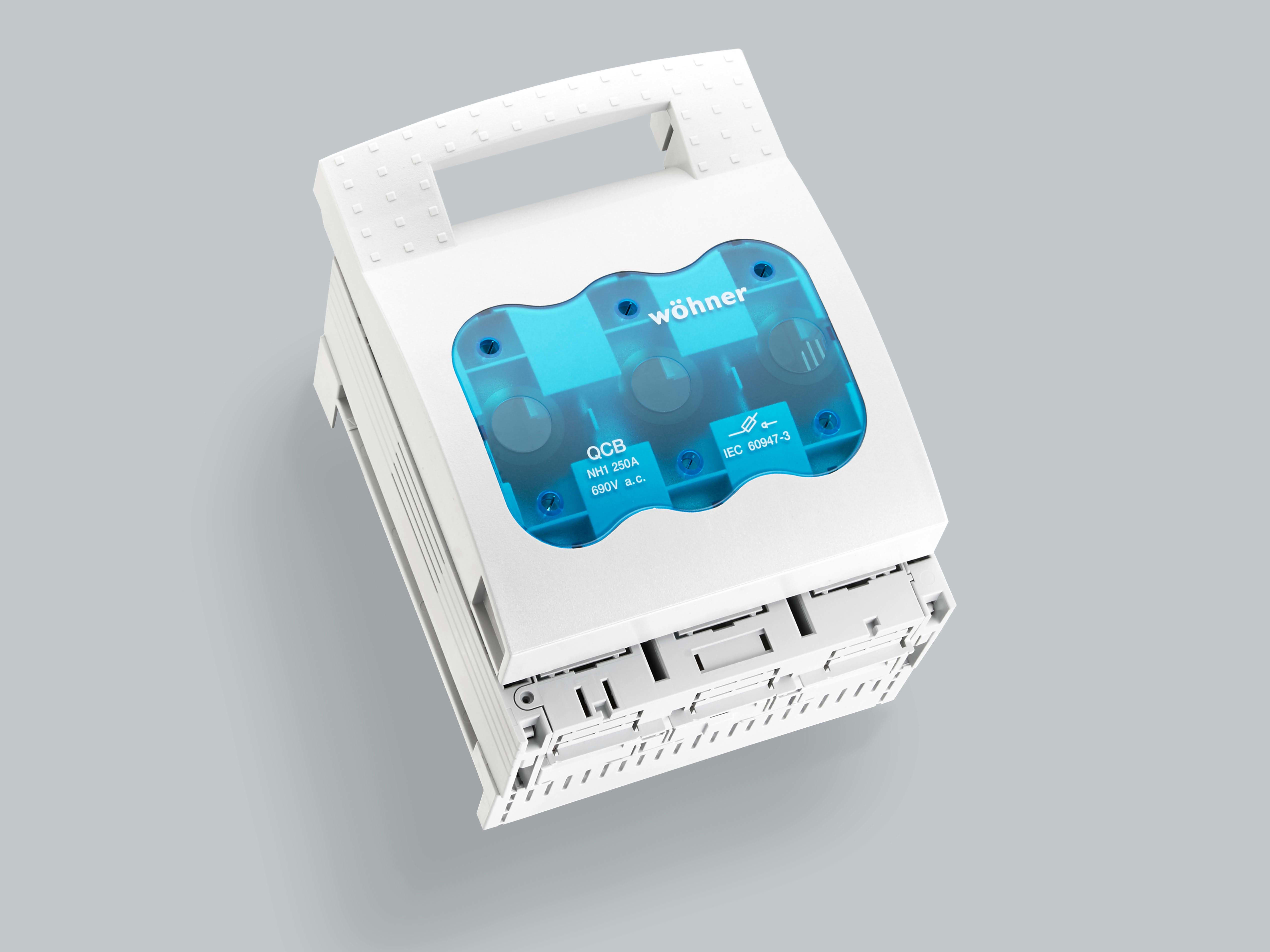 WOEHNER ELECTROTECHN - WOH33600000 BASE SEZ. QCB NH1, SIS 60MM, CON MORSETT