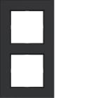 BERKER BRKWAD8200BM CORNICE 2-POSTI, A.8, NERO OPACO