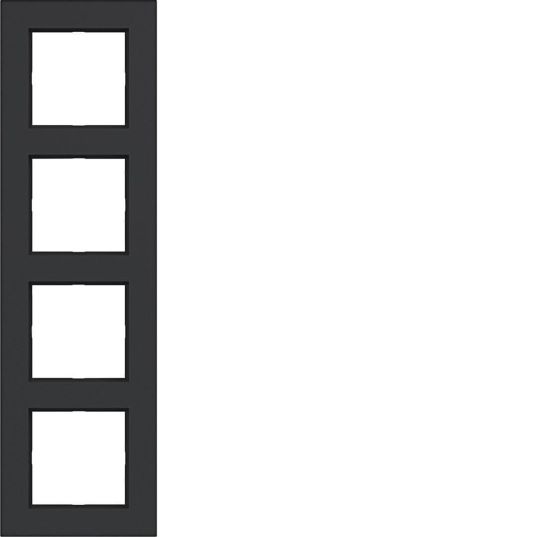 BERKER - BRKWAD8400BM CORNICE 4-POSTI, A.8, NERO OPACO