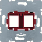 BERKER BRKWDF4711R PIASTRA SUPP. ROSSO DOPPIA X JACK COM.