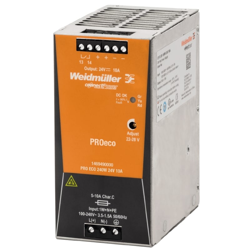 WEIDMULLER WEI1469490000 PRO ECO 240W 24V 10A