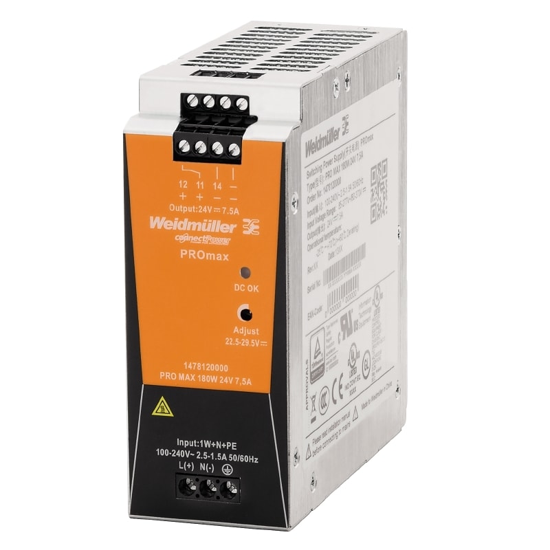 WEIDMULLER WEI1478120000 PRO MAX 180W 24V 7,5A