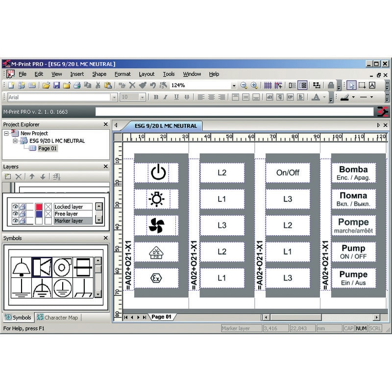 WEIDMULLER WEI1905490000 M-PRINT PRO