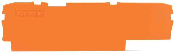 WAGO ITALIA SRL - WAG2002-1592 Piastra terminale spessa 1 mm, arancione