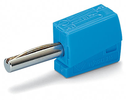 WAGO ITALIA SRL WAG215-711 Spina a banana per presa da 4 mm D, blu