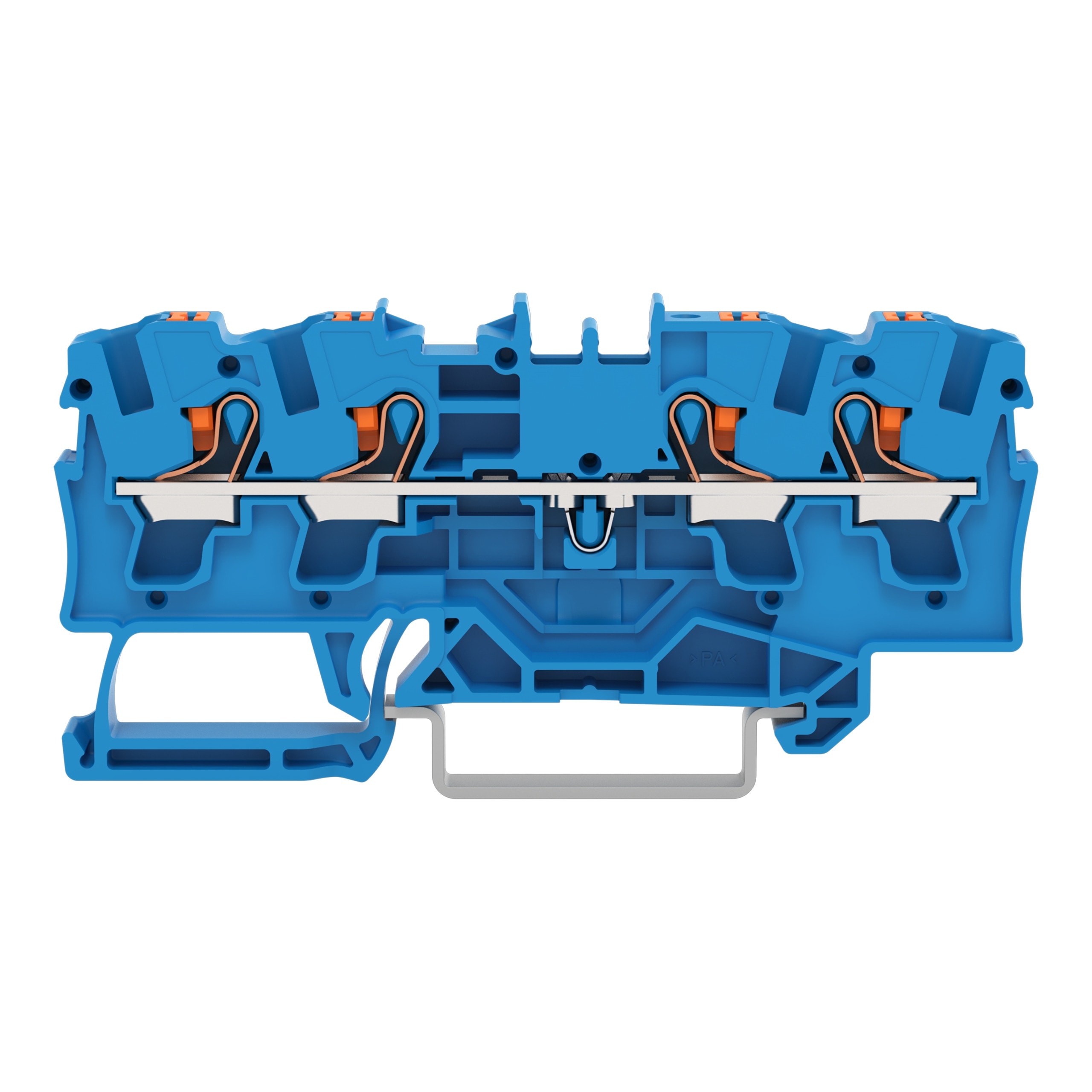 WAGO ITALIA SRL WAG2204-1404 Morsetto passante per 4 conduttori con p