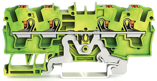 WAGO ITALIA SRL - WAG2204-1407 Morsetto di terra per 4 conduttori con p