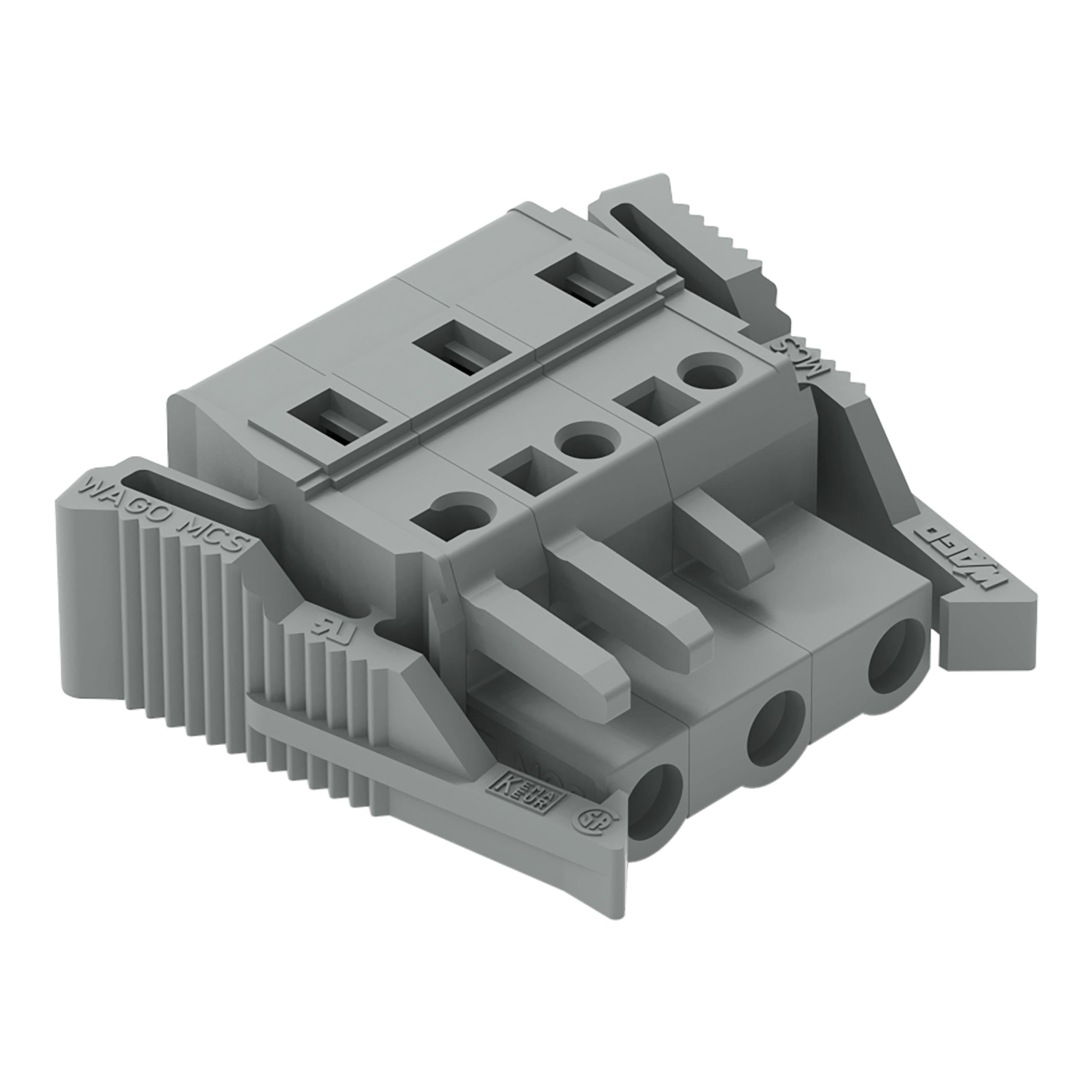 WAGO ITALIA SRL WAG231-203/037-000 SPINA F 2,5MMQ 7,5MM 3P LEVE LATERALI GR