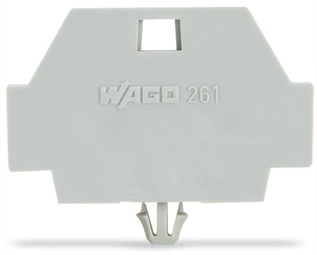 WAGO ITALIA SRL - WAG261-371 PIASTRA TERMINALE CON PIEDE DI FISSAGGIO