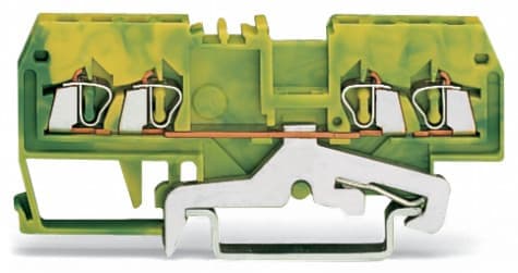 WAGO ITALIA SRL WAG279-837 Morsetto di terra per 4 conduttori verde