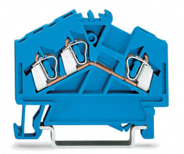 WAGO ITALIA SRL - WAG280-651 Morsetto passante per 3 conduttori 2,5 m