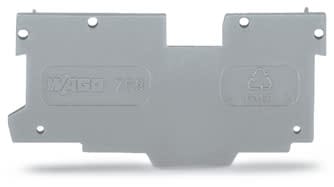 WAGO ITALIA SRL WAG769-305 PIASTRA TERMINALE INTERMEDIA SPESSORE 1,