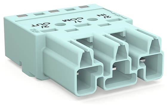 WAGO ITALIA SRL WAG770-1253/076-000 SPINA 3 POLI COD B 4,00 MMQ TURCHESE CHI