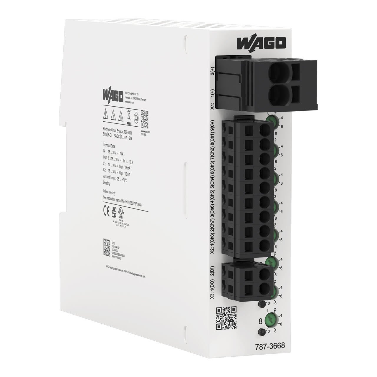 WAGO ITALIA SRL WAG787-3668 ECB 8CH 24VDC REG 1-10A CONTATTO SEGNALE