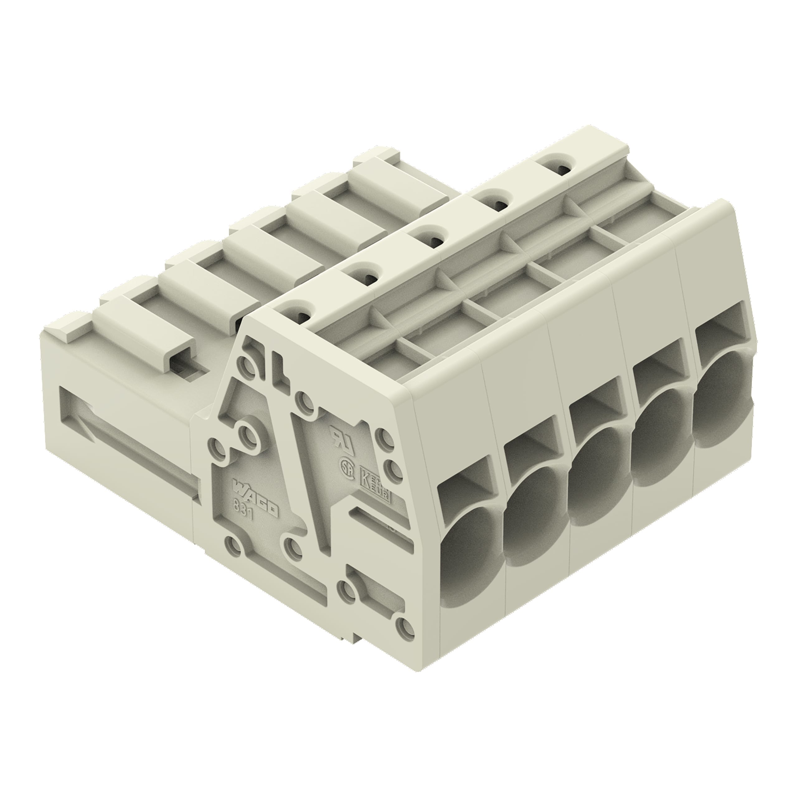 WAGO ITALIA SRL WAG831-3205 Connettore maschio per 1 conduttore Push
