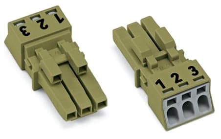 WAGO ITALIA SRL - WAG890-263 Presa 3 poli, verde chiaro