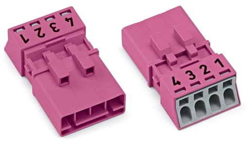 WAGO ITALIA SRL WAG890-294 SPINA 4 POLI 1,50 MMQ ROSA