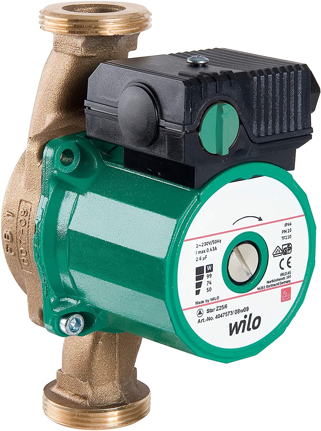 WILO ITALIA WIL4081193 POMPA STANDARD CON ROTORE BAGNATO WILO