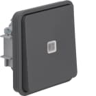 BERKER BRKWNA021 PULS.CONT.COMM.ILLUMINATO W1 GRIGIO OP.