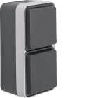 BERKER BRKWNC174 P.SCHUKO DOPP VERT.CON CW1 GRIGIO/GRIGIO