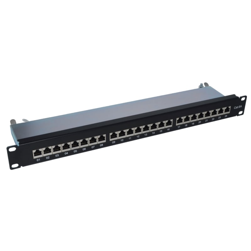 ZELIATECH - NPRWPCPAN6AF24 PATCH PANEL 19 CAT.6A STP 24 PORTE RJ45,