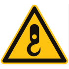 CEMBRE SPA - CEM204602 ETICHETTA ADESIVA DI AVVERTIMENTO WS-HK, SIMBOLO GANCIO DI SOLLEVAMENTO, DIMENSIONE 50mm