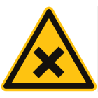 CEMBRE SPA - CEM200601 ETICHETTA ADESIVA DI AVVERTIMENTO WS-HM, SIMBOLO SOSTANZE TOSSICHE, NOCIVE O IRRITANTI, DIMENSIONE 25mm