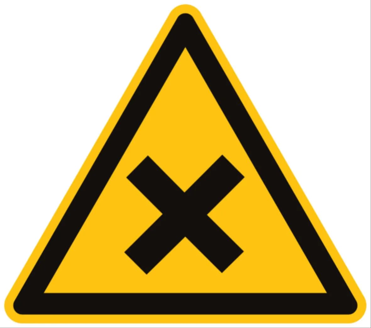 CEMBRE SPA - CEM200602 ETICHETTA ADESIVA DI AVVERTIMENTO WS-HM, SIMBOLO SOSTANZE TOSSICHE, NOCIVE O IRRITANTI, DIMENSIONE 50mm