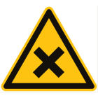 CEMBRE SPA - CEM200602 ETICHETTA ADESIVA DI AVVERTIMENTO WS-HM, SIMBOLO SOSTANZE TOSSICHE, NOCIVE O IRRITANTI, DIMENSIONE 50mm