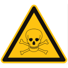 CEMBRE SPA - CEM200401 ETICHETTA ADESIVA DI AVVERTIMENTO WS-LD, SIMBOLO PERICOLO DI MORTE, DIMENSIONE 25mm