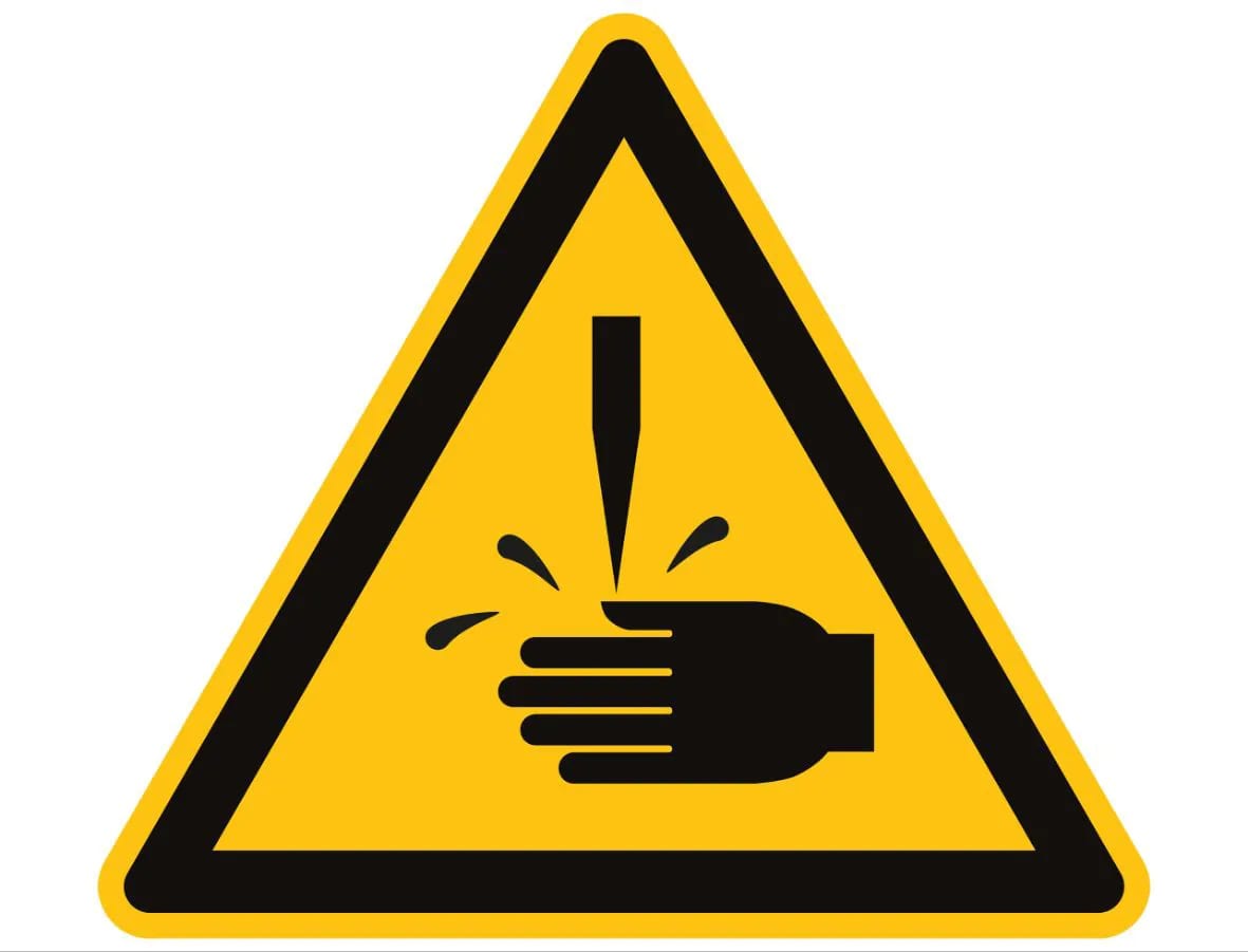 CEMBRE SPA - CEM207901 ETICH.AVV.WS-RE RISCHIO PUNTURA 25MM.