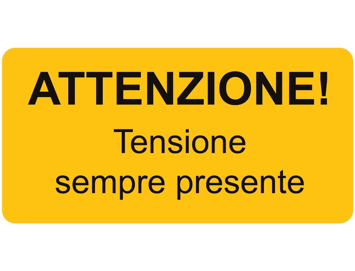 CEMBRE SPA CEM1301HT052 ETICH.AVVERTIMENTO WST-OTY 25X50MM.+TEST
