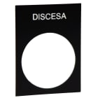 SCHNEIDER ELECTRIC - SNRZB2BY2608 TARGHETTA DISCESA