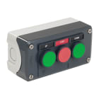 SCHNEIDER ELECTRIC - SNRXALD321H29H7 Pulsantiera, Harmony, plastica, grigio scuro, 3 pulsanti a filo ghiera, verde NO, rosso NC, verde NO, 22 mm, ad impulso, portaetichetta, UL CSA