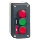 SCHNEIDER ELECTRIC - SNRXALD361M Pulsantiera completa, Harmony XALD, grigio scuro, pulsanti verde a filo/rosso a filo Ø22 mm e lampada spia rossa