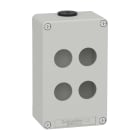 SCHNEIDER ELECTRIC - SNRXAPD2204 PULSANTIERA IN METALLO GRIGIA 4 FORI