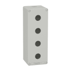 SCHNEIDER ELECTRIC SNRXAPD4504 PULSANTIERA IN METALLO GRIGIA 4 FORI