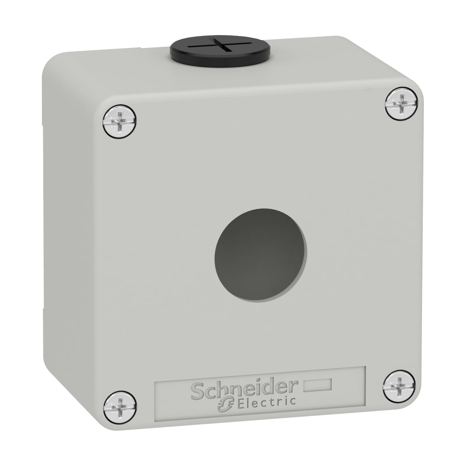 SCHNEIDER ELECTRIC - SNRXAPD1201 PULSANTIERA IN METALLO GRIGIA 1 FORO