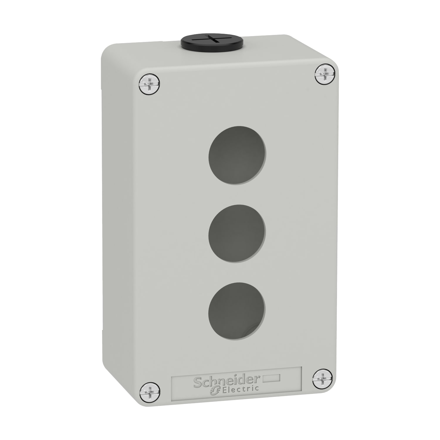 SCHNEIDER ELECTRIC SNRXAPD2203 PULSANTIERA IN METALLO GRIGIA 3 FORI