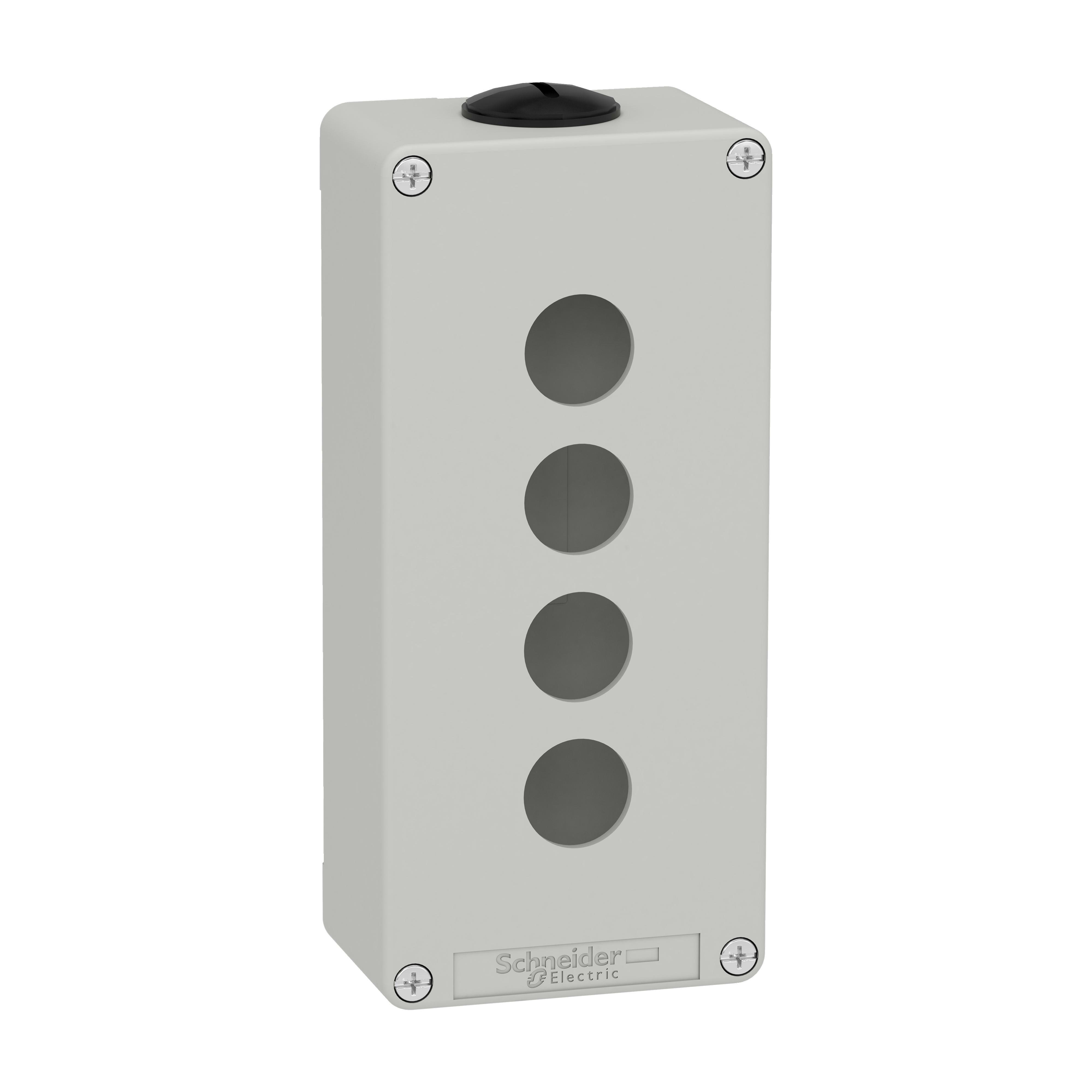 SCHNEIDER ELECTRIC SNRXAPD3204 PULSANTIERA IN METALLO GRIGIA 4 FORI