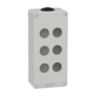 SCHNEIDER ELECTRIC - SNRXAPD3206 Pulsantiera in metallo grigia M25 6 fori 22MM 80X175X51,5 UL CSA