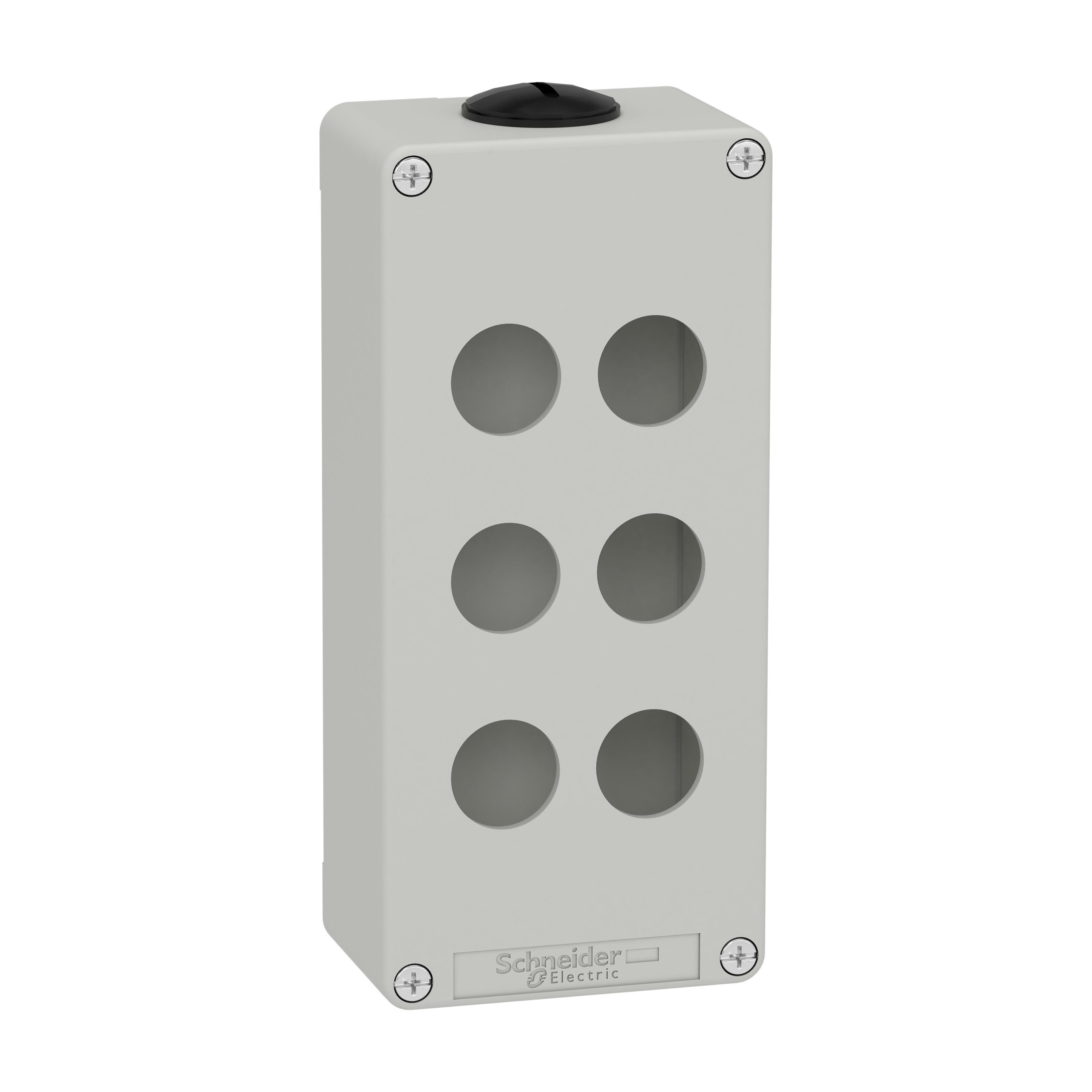 SCHNEIDER ELECTRIC SNRXAPD3206 PULSANTIERA IN METALLO GRIGIA 6 FORI