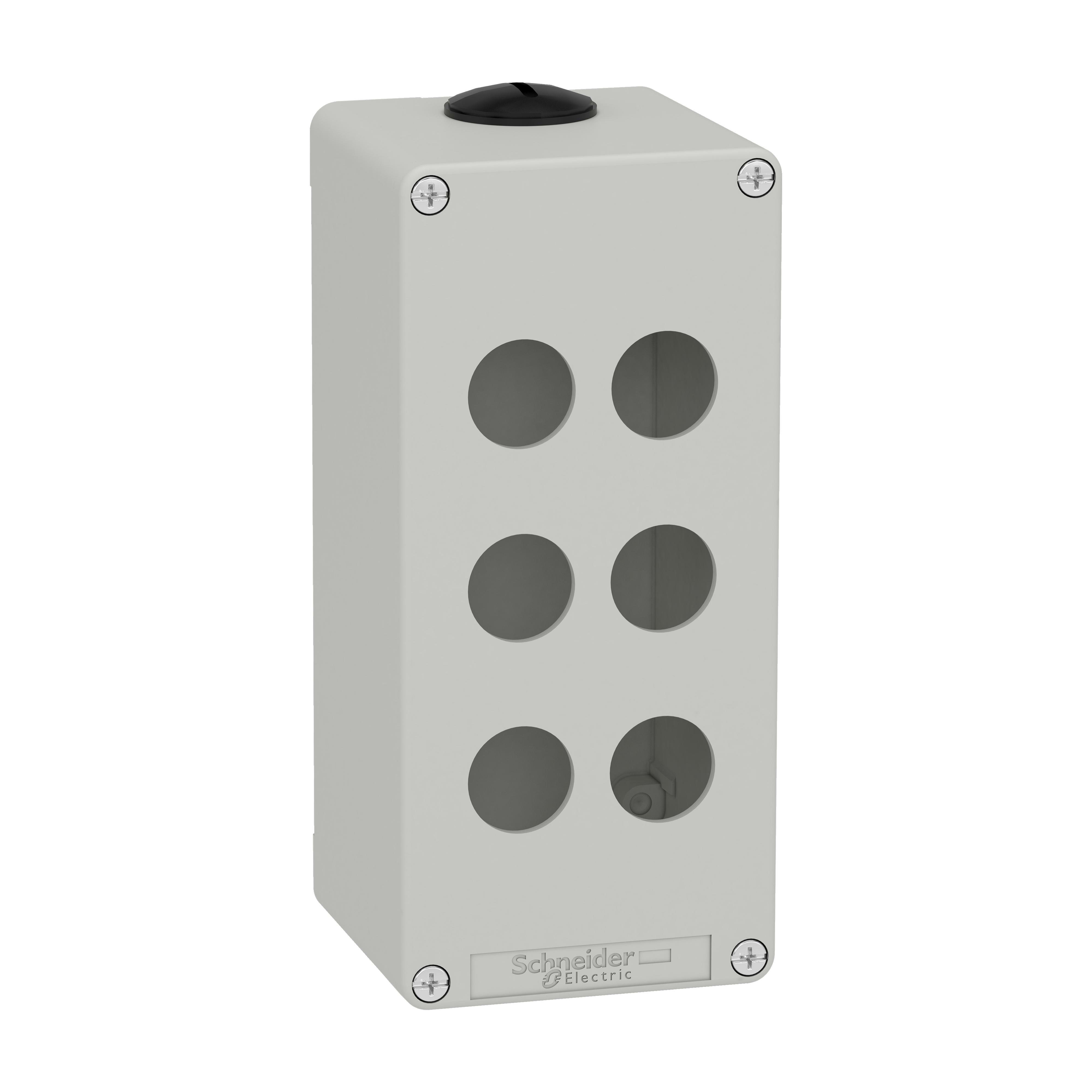 SCHNEIDER ELECTRIC SNRXAPD3506 PULSANTIERA IN METALLO GRIGIA 6 FORI
