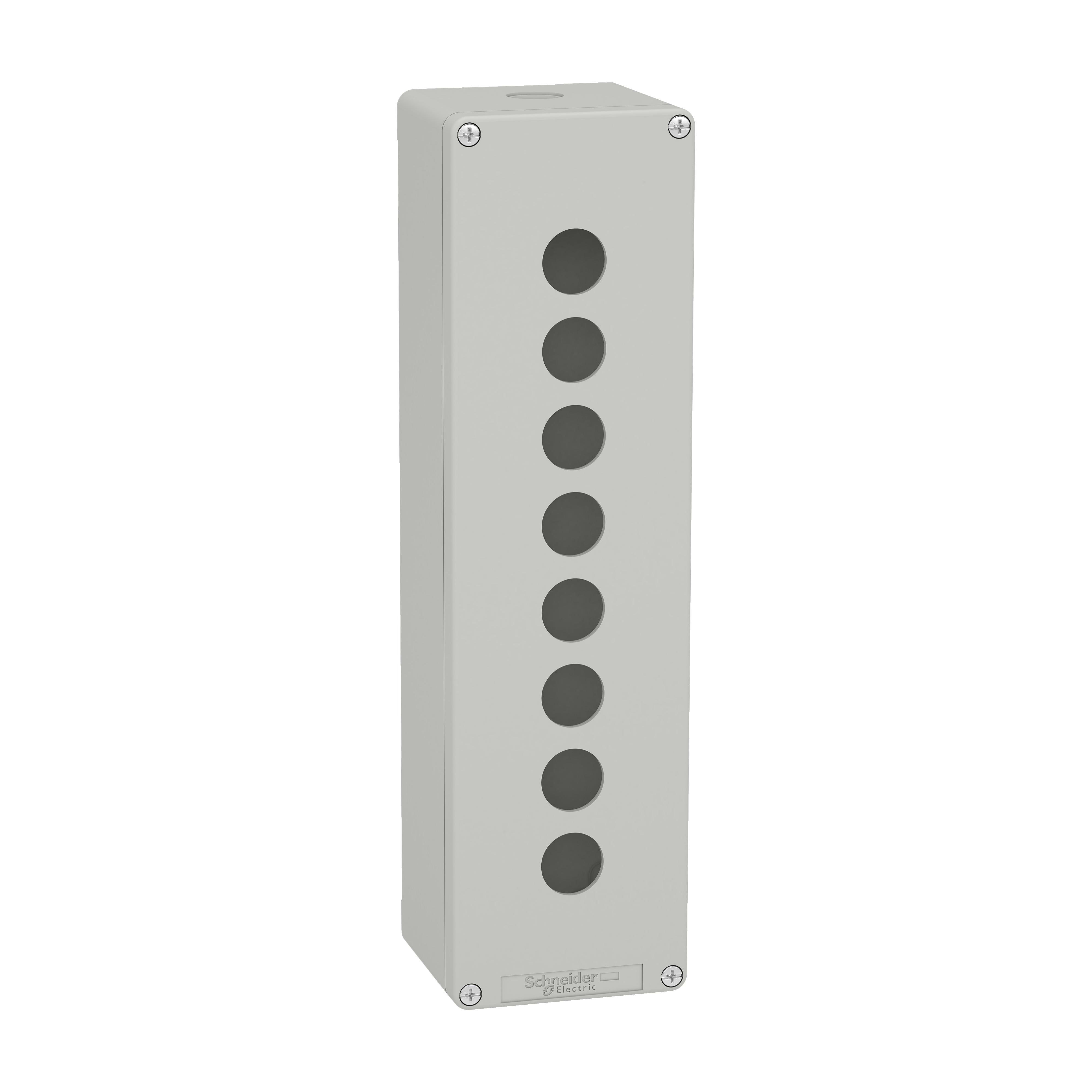 SCHNEIDER ELECTRIC SNRXAPD5508 PULSANTIERA IN METALLO GRIGIA 8 FORI