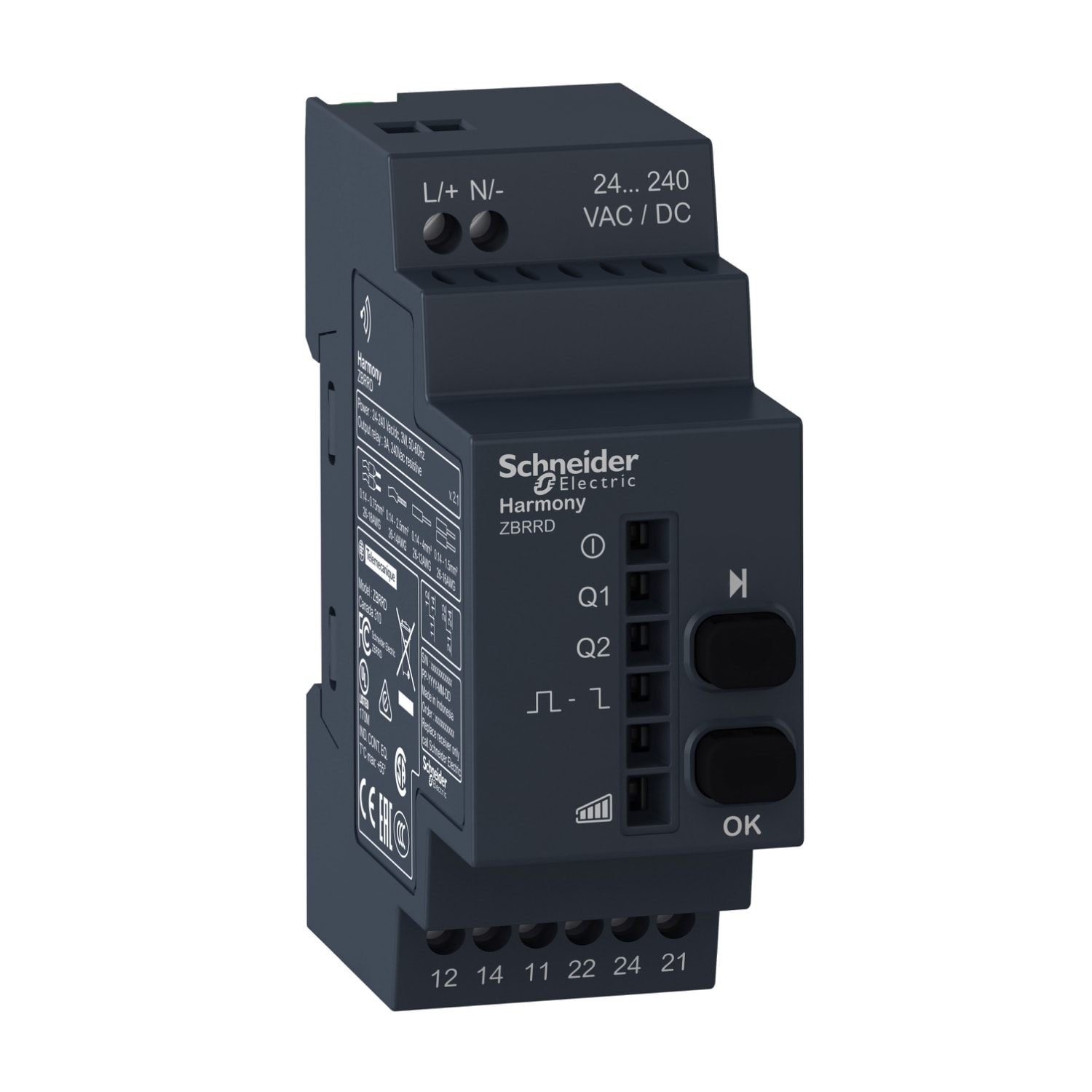 SCHNEIDER ELECTRIC - SNRZBRRD RICEVITORE CONFIGURABILE USCITA RELE