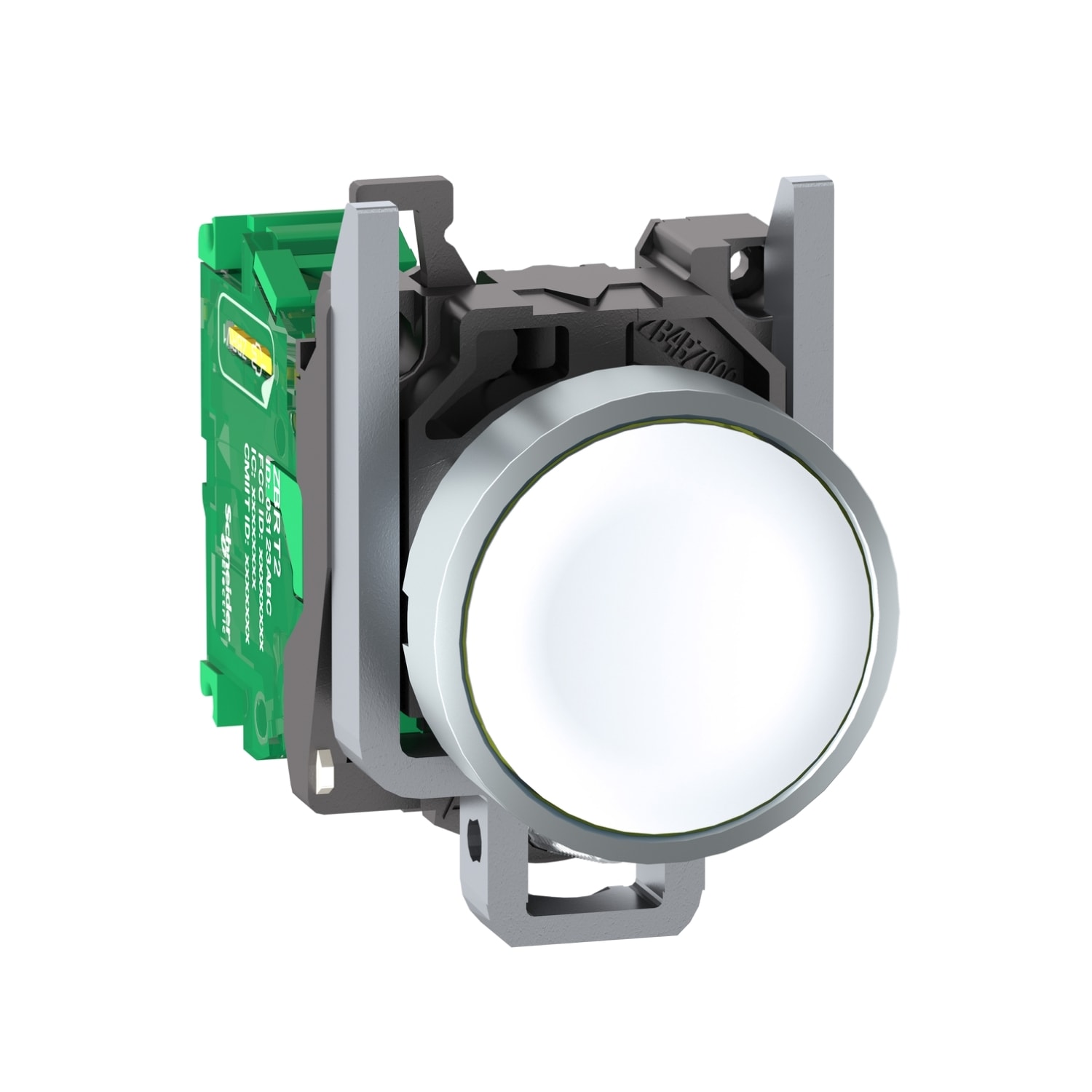 SCHNEIDER ELECTRIC - SNRZB4RTA1 Pulsante trasmettitore Ø22mm - in metallo - bianco